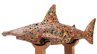 Illustration for article titled Sculptures Built From Skateboards And Made Like Japan's Buddha Statues